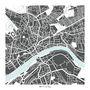 Newcastle Map Art Print Limited Edition, thumbnail 2 of 5
