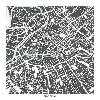 Manchester Map Art Print Limited Edition, 2 of 5