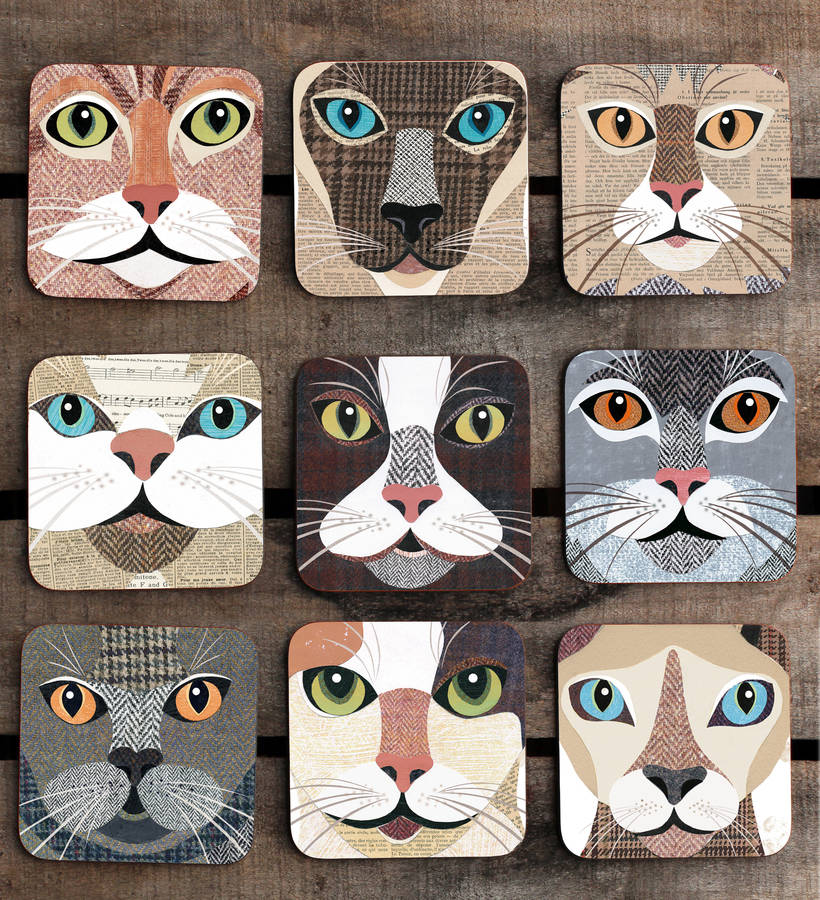Purrtrait 'Close Up' Cat Coaster, 1 of 8