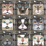 Purrtrait 'Close Up' Cat Coaster, thumbnail 2 of 8