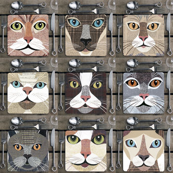 Purrtrait 'Close Up' Cat Coaster, 2 of 8