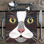 Purrtrait 'Close Up' Cat Coaster, thumbnail 3 of 8