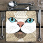 Purrtrait 'Close Up' Cat Coaster, thumbnail 4 of 8
