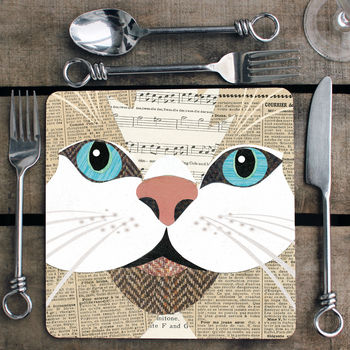 Purrtrait 'Close Up' Cat Coaster, 4 of 8