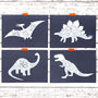 Butcher's Meat Cuts Dinosaur Stegosaurus Print, thumbnail 3 of 3