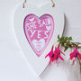 Personalised Engagement Framed Heart Print, thumbnail 1 of 3