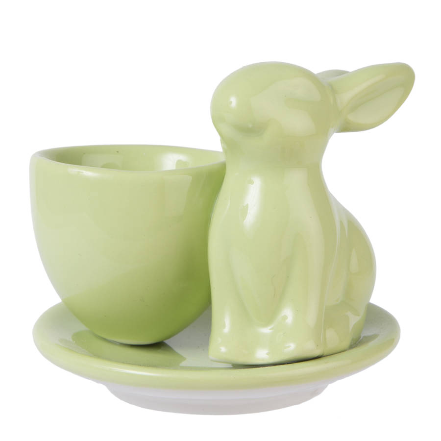 bunny egg cup by the chicken and the egg | notonthehighstreet.com