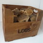 Personalised Vintage Style Small Log Crate, thumbnail 2 of 6