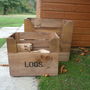Personalised Vintage Style Small Log Crate, thumbnail 6 of 6