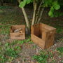 Personalised Vintage Style Small Log Crate, thumbnail 5 of 6