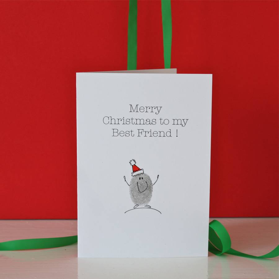 Best Friend Christmas Card By Adam Regester Design Notonthehighstreet Com