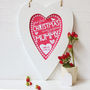 Personalised Mummy First Christmas Framed Heart, thumbnail 1 of 5