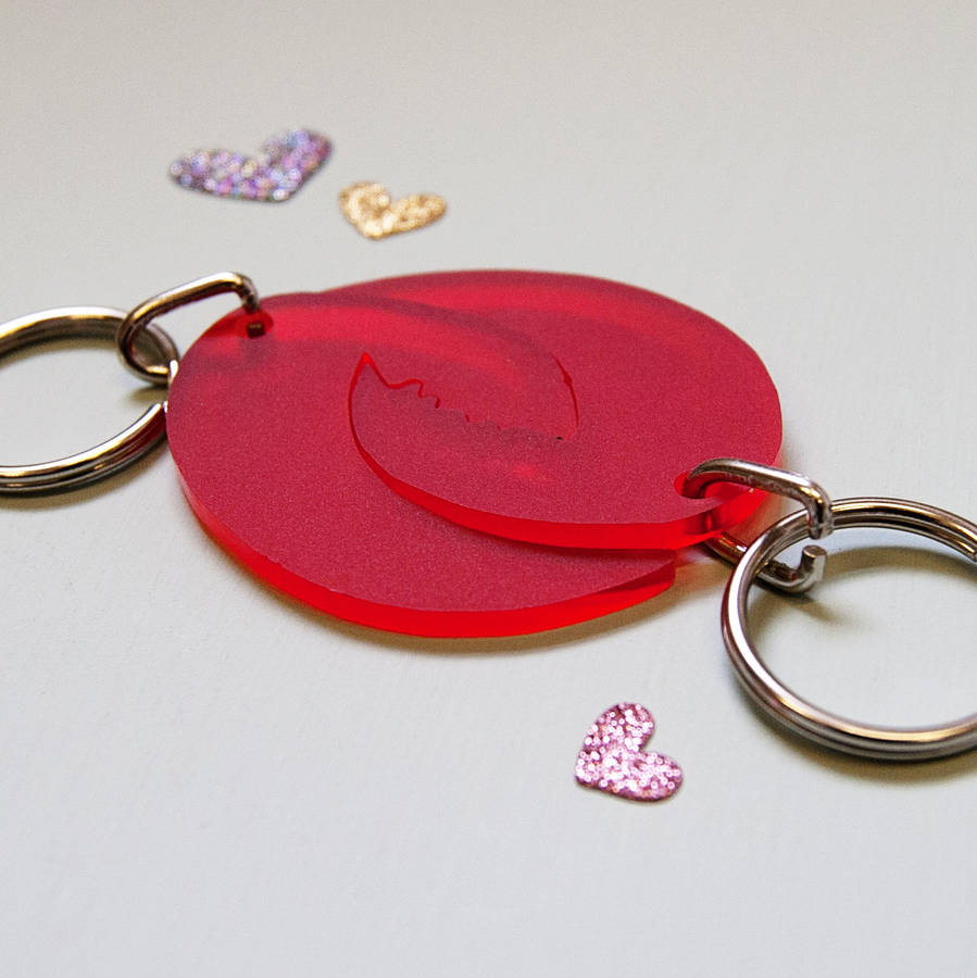 Personalised Pair Of Lobster Claw Keyrings By Betsy Benn