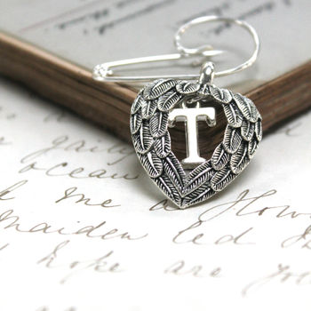 Personalised Heart And Wings Brooch, 6 of 7