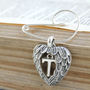 Personalised Heart And Wings Brooch, thumbnail 4 of 7