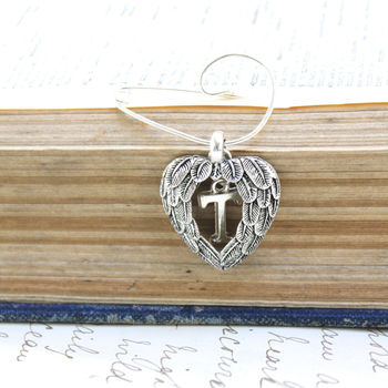 Personalised Heart And Wings Brooch, 2 of 7