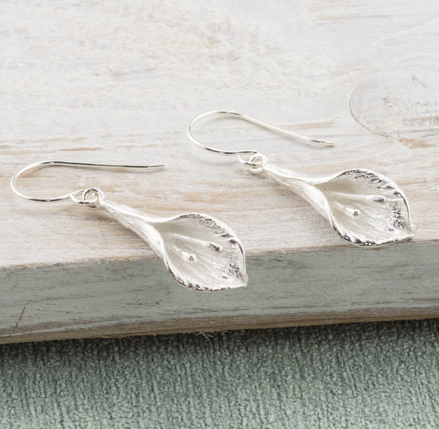 Sterling Silver Calla Lily Earrings By SUMMER AND SILVER ...
