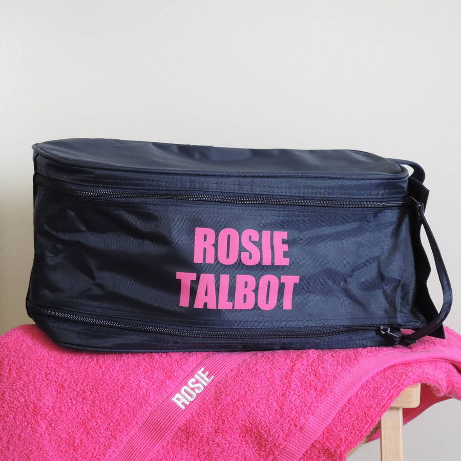 Personalised Shoe/Boot Bag with Carry Handle PLEASE GO TO ADD GIFT OPTION BEFORE CHECKOUT.ENTER NAME & COLOUR IN FREE GIFT MESSAGE SECTION. AND SAVE 