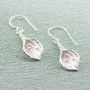Sterling Silver Calla Lily Earrings, thumbnail 2 of 10