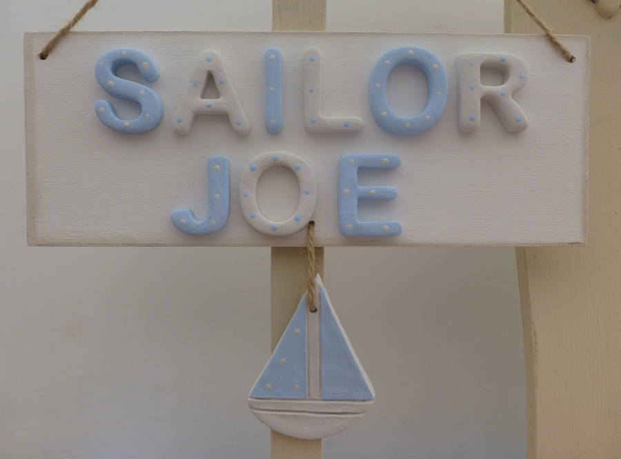 Personalised Boat Name Sign By The Little Sign Company