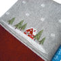 Embroidered Winter Lodge Christmas Stocking, thumbnail 3 of 5