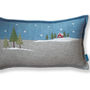 Winter Lodge Christmas Cushion, thumbnail 2 of 5