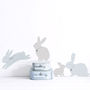 Rabbit Wall Stickers In Duck Egg Blue, thumbnail 1 of 3