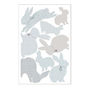 Rabbit Wall Stickers In Duck Egg Blue, thumbnail 3 of 3