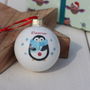 Personalised Penguin Bauble, thumbnail 1 of 3