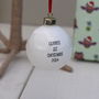 Personalised Silent Night Bauble, thumbnail 2 of 2