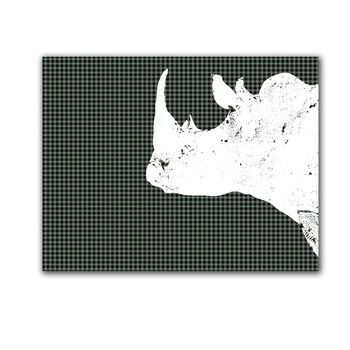 White Rhino Art Print, 2 of 2