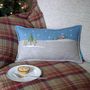 Winter Lodge Christmas Cushion, thumbnail 1 of 5