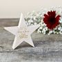 Personalised Engagement Wedding Wooden Star, thumbnail 2 of 3
