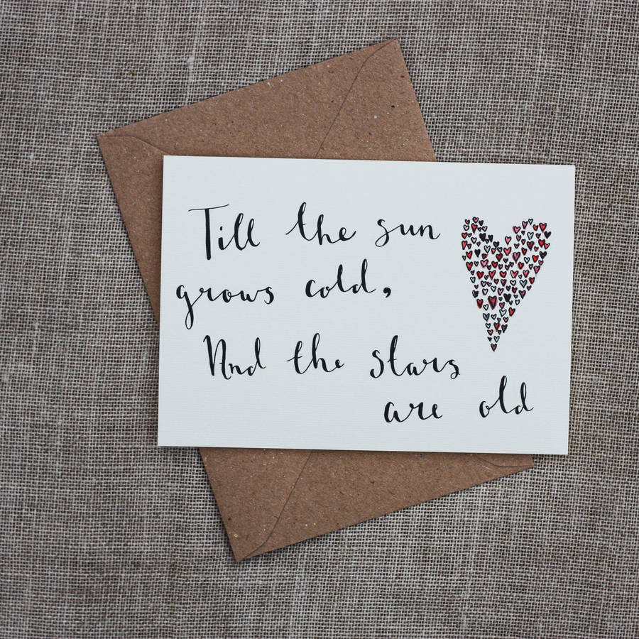 love quote cards by wildflower illustration co | notonthehighstreet.com