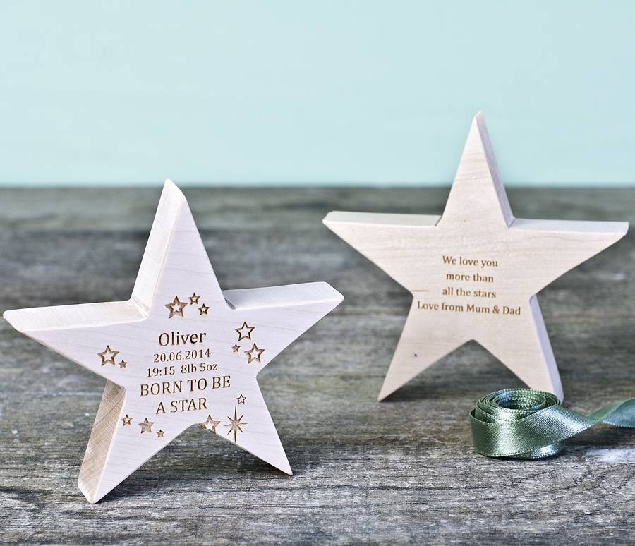 Born To Be A Star New Baby Star Keepsake By Natural Gift Store Notonthehighstreet Com
