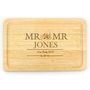 Mr And Mrs Personalised Chopping Board, thumbnail 3 of 3