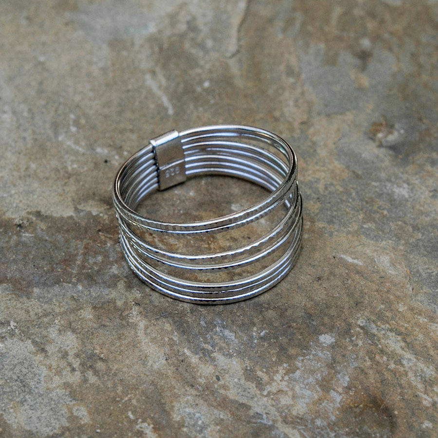 A Silver Stacking Ring Set By Rochejewels | notonthehighstreet.com