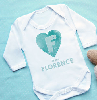 Personalised Heart Baby Vest, 7 of 11