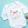 Personalised Horse Baby Vest, thumbnail 1 of 5