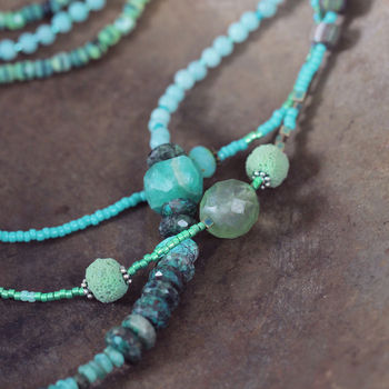 Peruvian Opal And Mixed Stone Necklace, 3 of 12