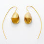 Sterling Silver Gold Plated Snowdrop Earrings, thumbnail 4 of 5