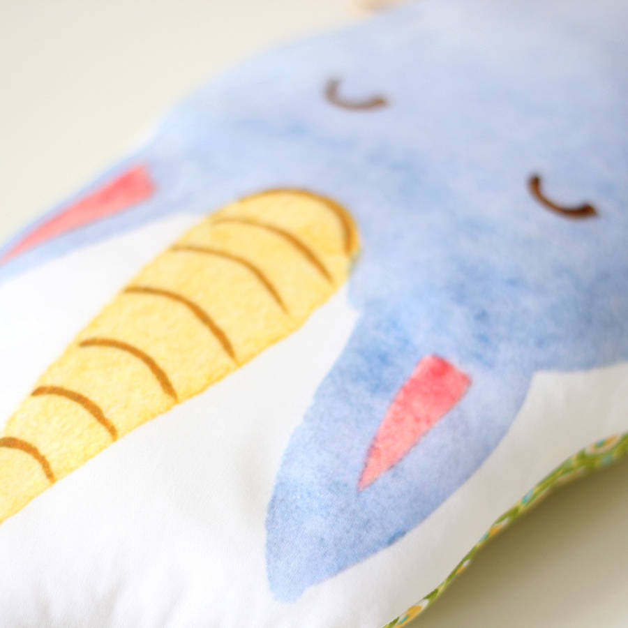 unicorn emoji cushion