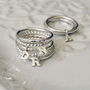 Personalised Tiny Initial Ring, thumbnail 4 of 5