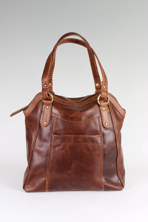chelsea leather shopper tote by the leather store | notonthehighstreet.com