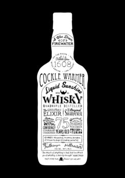 'Liquid Sunshine' Whisky Bottle Art Print, 7 of 10