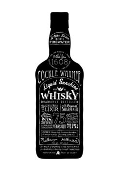 'Liquid Sunshine' Whisky Bottle Art Print, 2 of 10