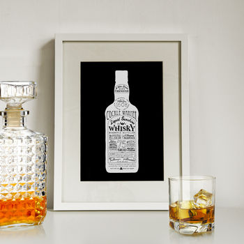 'Liquid Sunshine' Whisky Bottle Art Print, 6 of 10