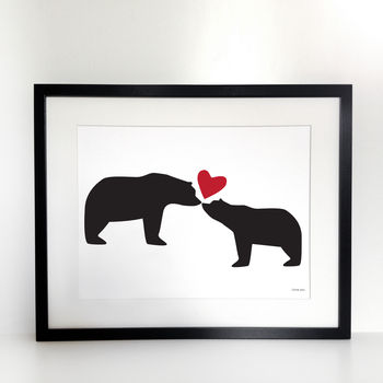Bear, I Love You A3 Anniversary Print, 4 of 8