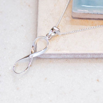 Silver Infinity Necklace, 3 of 6