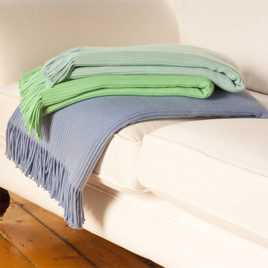 ribbed throw by jodie byrne | notonthehighstreet.com